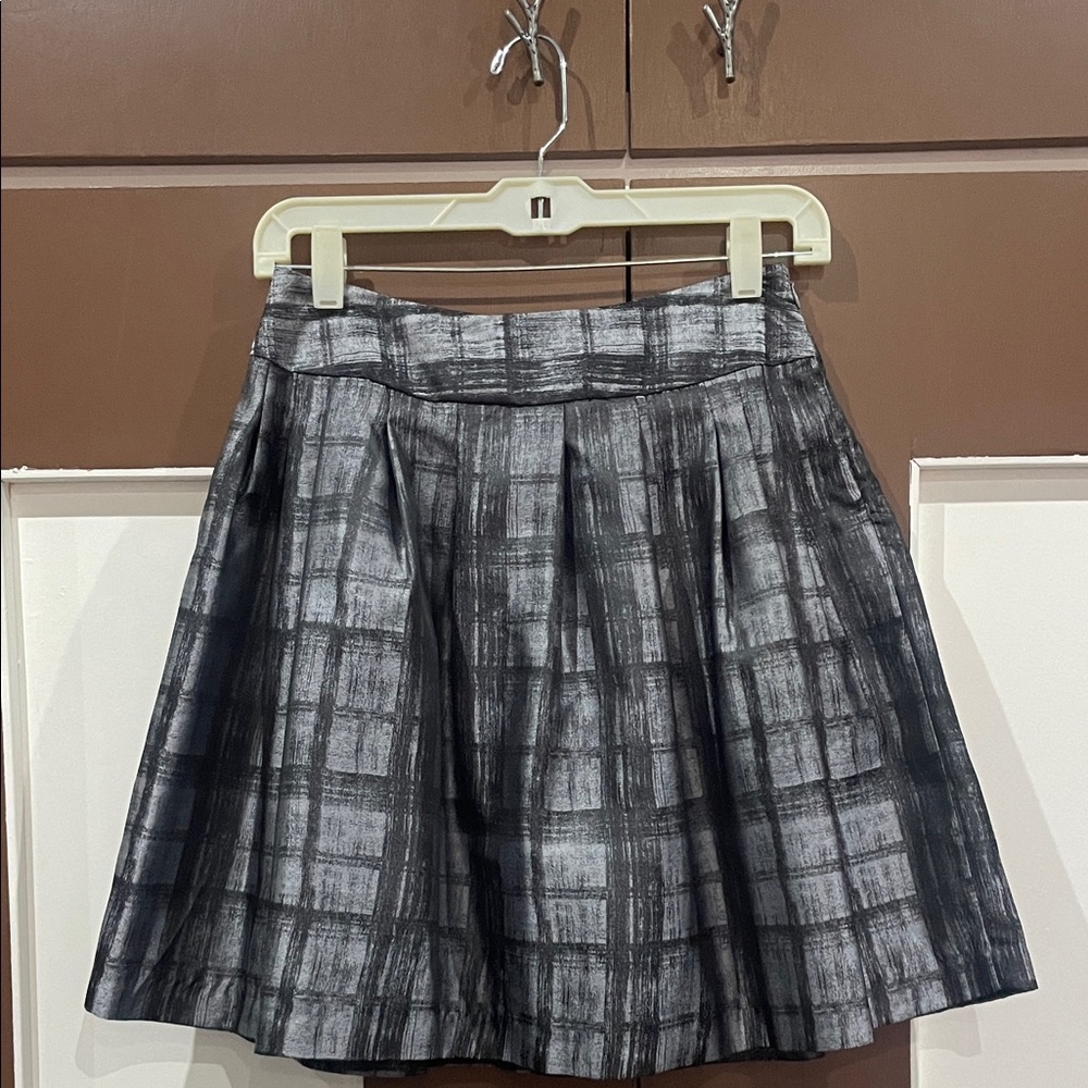 Forever 21 Black and Gray Plaid Mini Skirt